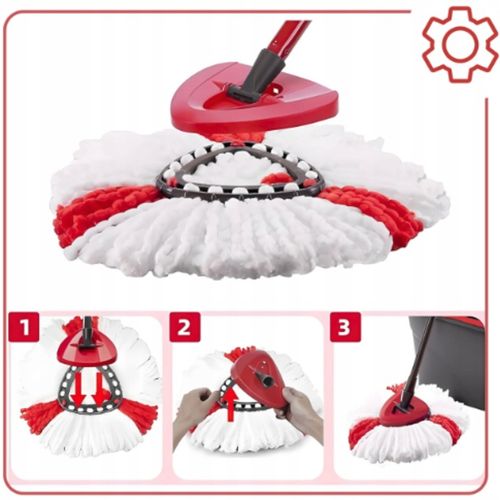 6 x WKŁAD DO MOPA OBROTOWEGO TURBO ZAMIENNIK Vileda KOŃCÓWKA CHŁONNY ZAPAS na Arena.pl