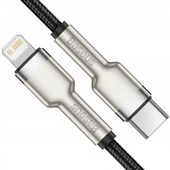 Kabel Baseus Cafule Series Metal Data USB-C / Lightning 20W PD 1 m - czarny