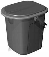 DUŻA TOALETA TURYSTYCZNA PRZENOŚNA WC Z DESKĄ WIADRO Z UCHWYTEM TOI