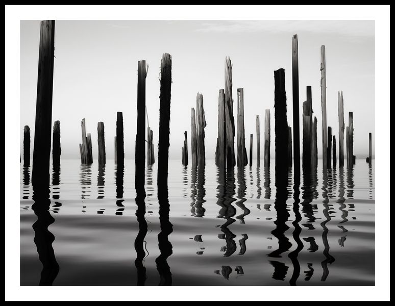 Plakat 80x60cm Refleksje Nad Wodą zdjęcie 3