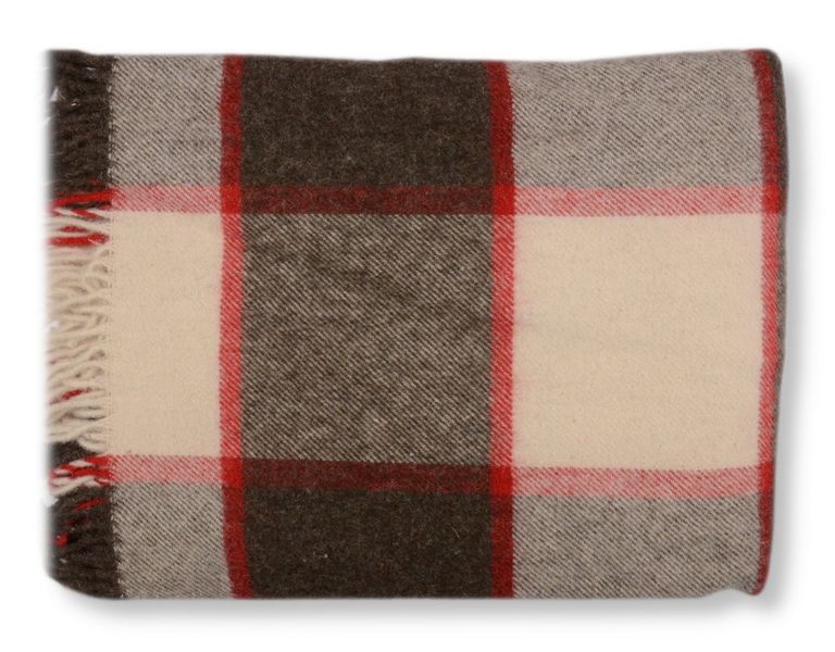 Koc Wełniany W Kratę 150X200 12177 zdjęcie 2