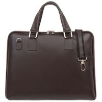 VERA PELLE torebka skórzana teczka A4 torba na laptopa V410 c.brązowa