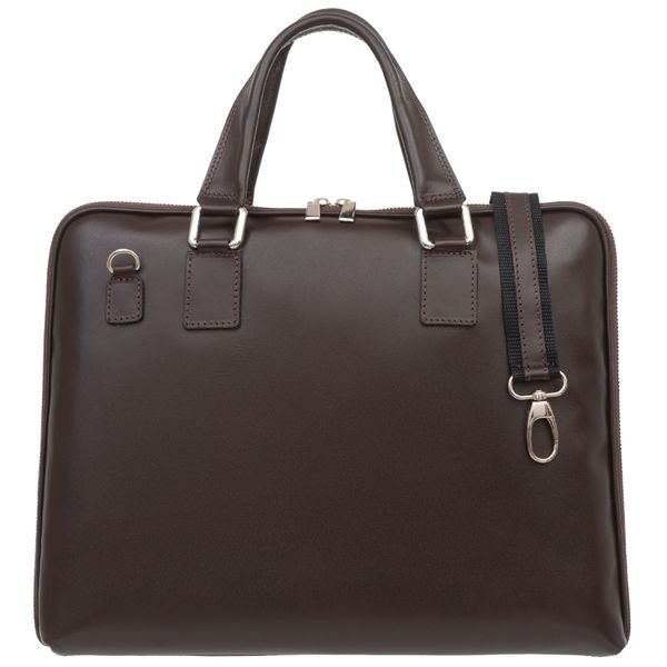 VERA PELLE torebka skórzana teczka A4 torba na laptopa V410 c.brązowa zdjęcie 1