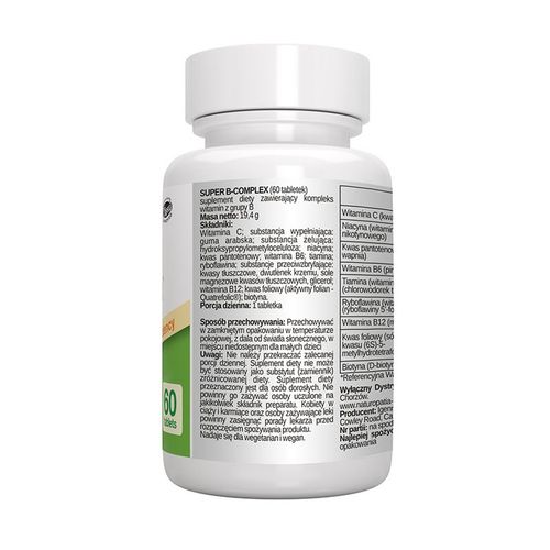 SUPER witamina B COMPLEX witamina B12 B6 B7 AKTYWNY folian 180 tabletek na Arena.pl