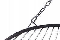 GRILL OGRODOWY TRÓJNÓG KUTY RUSZT NIERDZEWNY 70 cm PALENISKO 80 cm wys. 187