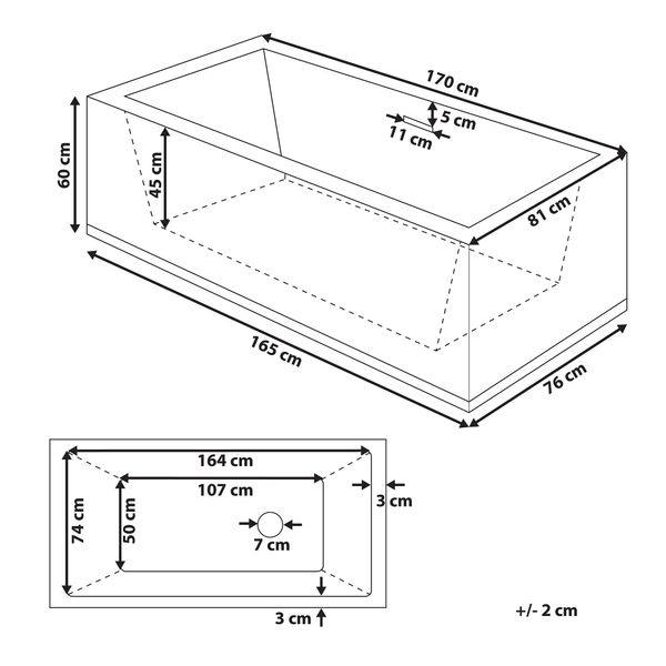 Wanna wolnostojąca biała RIOS zdjęcie 8