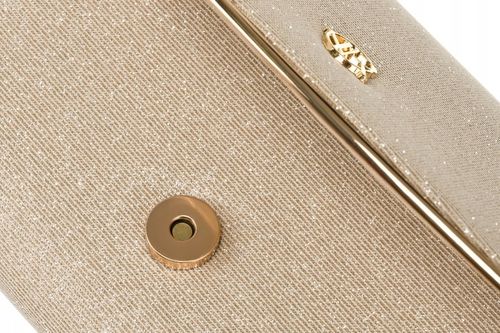 Torebka kopertówka brokatowa na wesele bal wieczorowa mała z klapką Rovicky na Arena.pl