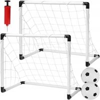 2x BRAMKA PIŁKARSKA + 2 PIŁKI POMPKA SPORTOWY ZESTAW DLA DZIECI DO GRY