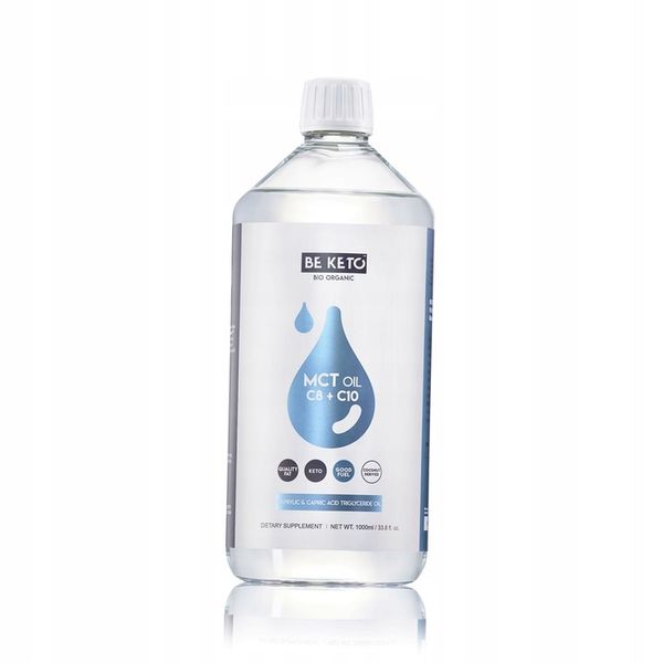 BeKeto Olej MCT C8 C10 Zdrowie Energia Keto 1000ml zdjęcie 2
