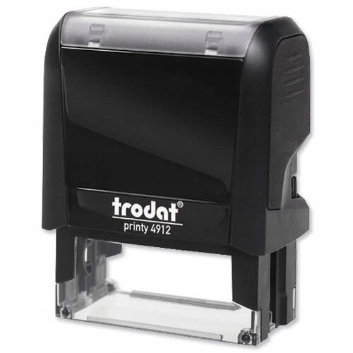 Pieczątka firmowa biurowa Trodat Printy 4912 czarna jakość premium na Arena.pl