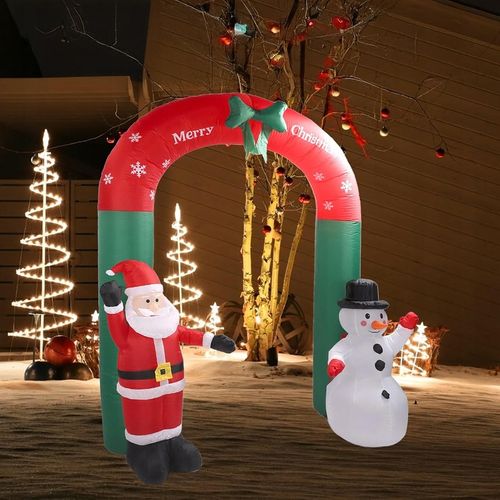 Brama Bramka Dmuchana Ozdoba Świąteczna Mikołaj Bałwan na Święta Duża 240cm na Arena.pl