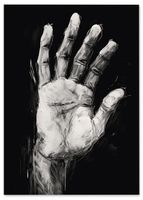 Plakat ręka dłoń 40x50 cm