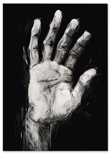 Plakat ręka dłoń 21x29,7 cm A4 na Arena.pl