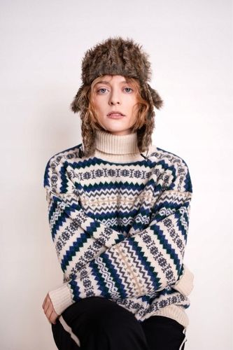 Czapka uszanka Syberia - uszatka chroniąca uszy, pilotka Czarny na Arena.pl