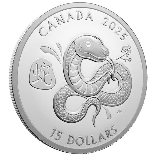 Canada: Lunar Year of the Snake 1 uncja Srebra 2025 Proof na Arena.pl