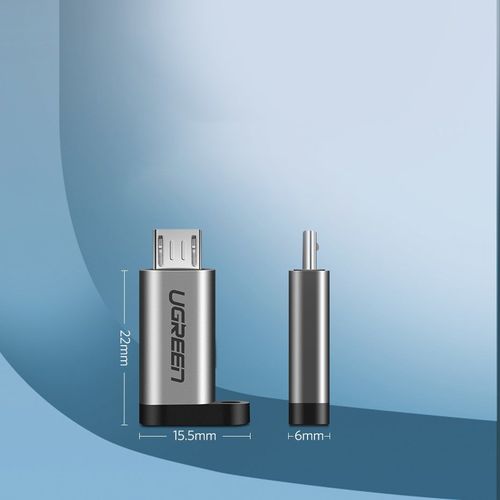 adapter przejściówka z usb-c na micro usb - szary na Arena.pl