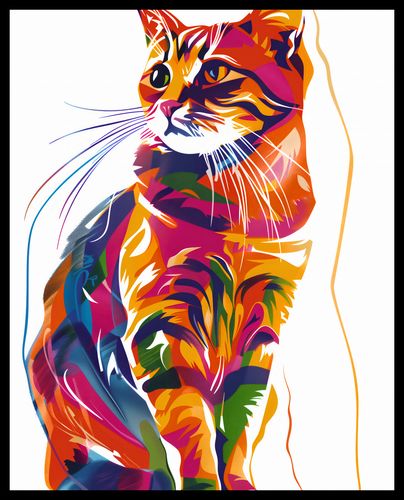 Plakat 40x50cm Nasycony Kot na Arena.pl