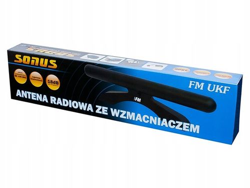 Antena radiowa pokojowa wewnętrzna ze wzmacniaczem SONUS FM na Arena.pl