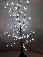 DRZEWKO KWIATKI ŚWIĄTECZNE LED ŚWIECĄCE LAMPKI 150cm XXL ZIMNA BIEL
