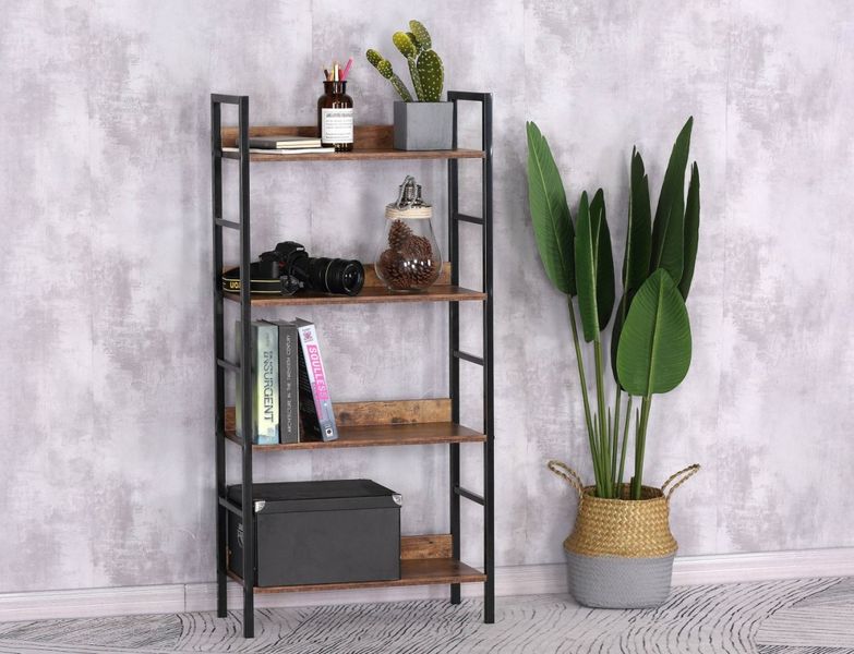 Regał industrialny loft Varberg czarny zdjęcie 2