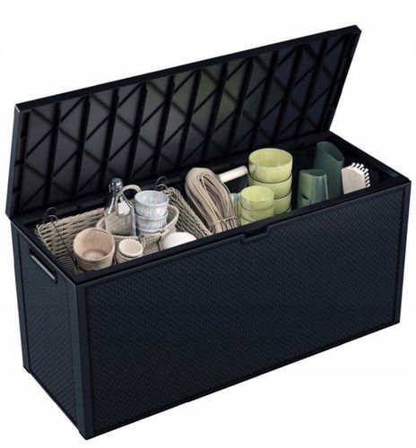 Skrzynia Ogrodowa 280L Rattan Solidna Pojemna na Taras Balkon + GRATIS na Arena.pl