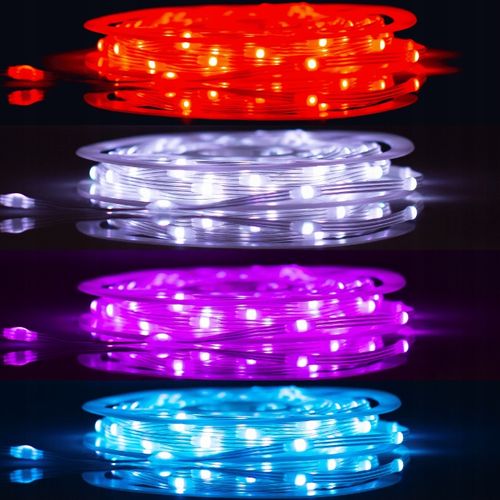 Magiczne lampki Choinkowe RGB USB IP65 200 led 10m Pilot Aplikacja DC 5V na Arena.pl