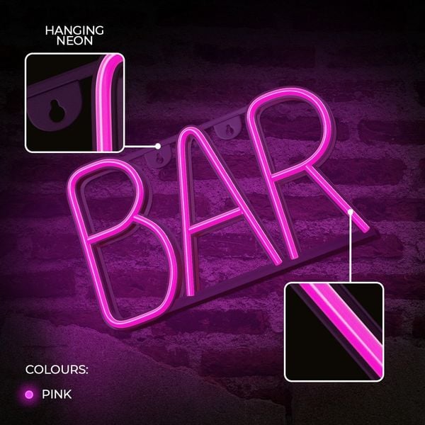 Neon LED BAR róż Bat + USB FLNE24 Forever Light zdjęcie 5