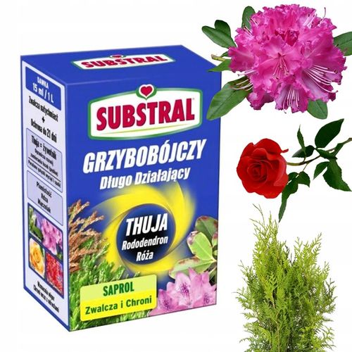 SUBSTRAL SAPROL OCHRONA TUI THUJA RÓŻE RODODENDRON ŚRODEK GRZYBOBÓJCZY 0,1L na Arena.pl