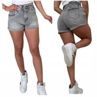 DAMSKIE SZORTY JEANSOWE KRÓTKIE SPODENKI KIESZENIE M