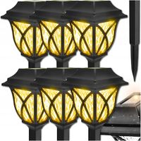 2X 6X LAMPA SOLARNA LAMPKI DO OGRODU OGRODOWE CZUJNIK WBIJANE LED OZDOBNE