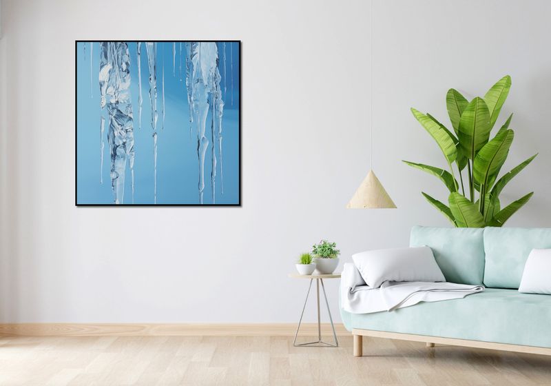 Plakat 100x100cm Kryształowe Sople zdjęcie 4