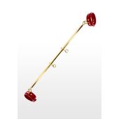 rozpórka spreader bar with ankle cuffs red taboom