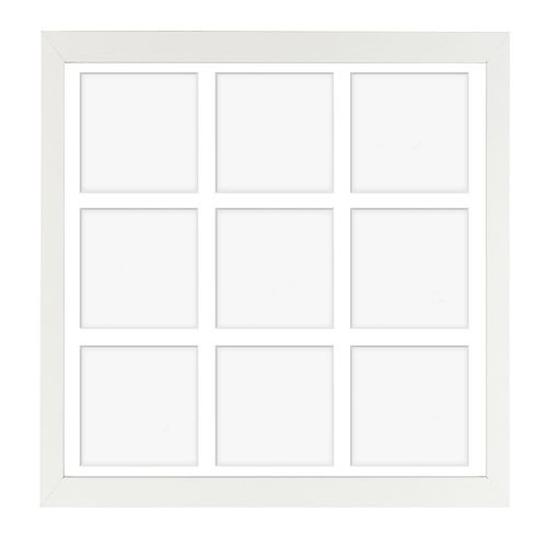 Ramka na 9 zdjęć Hekla 40x40x9 MDF galeria biały 1szt. na Arena.pl