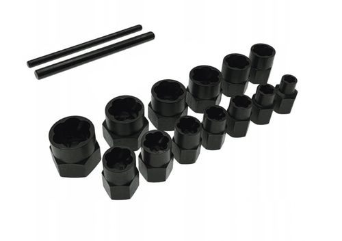 Nasadki do uszkodzonych i obrobionych śrub nakrętek 15 el. Falon-Tech na Arena.pl