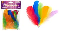 piórka kolorowe 10-12cm 50 szt. | p-8932
