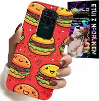 ETUI DO XIAOMI NOTE 9 - SŁODKIE UŚMIECHNIĘTE BURGERY POKROWIEC
