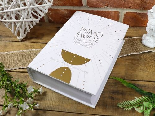 20p Pismo Święte Biblia Pierwsza Komunia Prezent Pamiątka Duży Format B5 na Arena.pl
