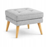 Pufa podnóżek skandynawski do fotela 45x45x43 szara M24P1