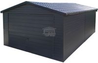 Garaż blaszany 4x6m Brama uchylna Blachodachówka rynny GP583