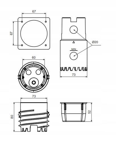 KOPOS ZESTAW DO DOCIEPLEŃ Z OTWORN. KEFZ 80/VDZ_KB na Arena.pl