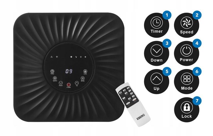 Klimatyzator przenośny MIRU PRO 2,6kW osuszacz 24l/24h WiFi + ClimaLock zdjęcie 5