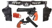 AKCESORIA DO STROJU KOWBOJ 2 REWOLWERY + KAPISZONY KABURA KOLORY