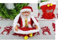 dekoracja świąteczna Mikołaj w worku 16x14 cm AE-7172