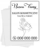 Ulotki A4 reklamowe firmowe 100 sztuk wiele wzorów SALON KOSMETYCZNY