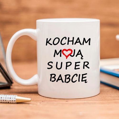 Kubek Super Babcia z imieniem na Arena.pl