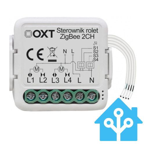 Sterownik do rolet OXT 2x rolety ZigBee Home Assistant na Arena.pl