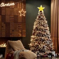 ŚWIATŁA CHOINKOWE Z GWIAZDĄ, CZUBEK CHOINKOWY, DEKORACJA NA CZUBEK CHOINKI