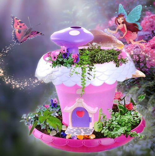 MAGICZNY DOMEK OGRÓD WRÓŻKI Uprawa Roślin KWIATY KONEWKA NASIONA STOLIK ++ na Arena.pl
