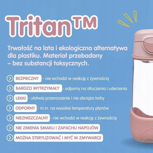 Sportowa butelka tritanowa 450 ml, Lemon Twist, b.box na Arena.pl
