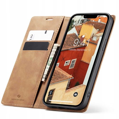 Spacecase Wallet Iphone 14 Light Brown na Arena.pl